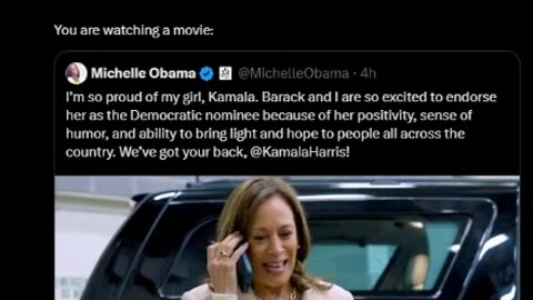 You are watching a movie!!!! Obama and Big Mike call Kamala Harris