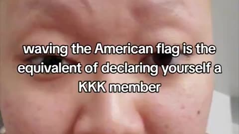 American Flag = White Supremacy