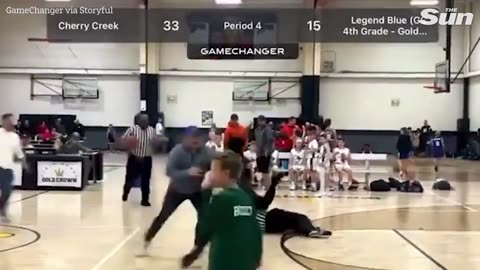 Wild brawl erupts between referees at youth basketball game in Colorado