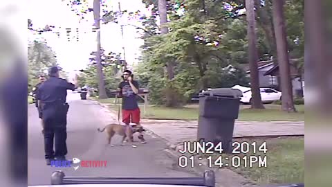 Dashcam Shows Cops Use Taser on Dog While Trying to Arrest Man