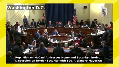 Rep. Michael McCaul Addresses Homeland Security