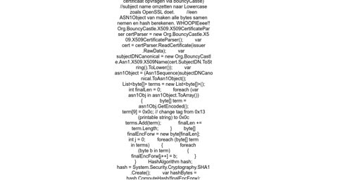 Generate OpenSSL subject_name hash in C#