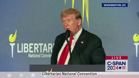Trump becomes the 1st President to speak at the Libertarian National Convention [FULL SPEECH] 🗣️💬