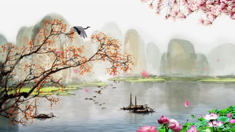 Peach Blossoms Fall: Beautiful Relaxing Music