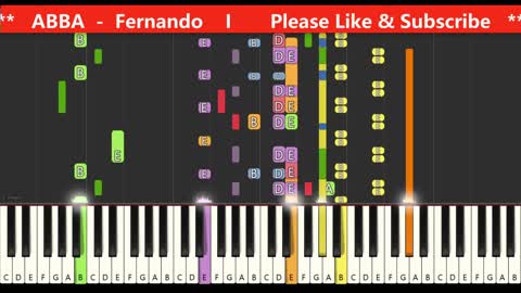 Abba - Fernando (Keyboard and Organ Tutorial)