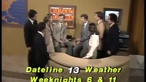 Circa 1981 - Bob Caldwell Shows Off WLOS Weather Technology
