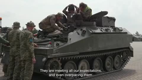 The British Ministry of Defense showed how they train the Ukrainian military