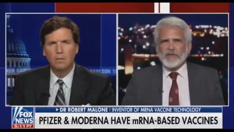 Inventor of mRNA Dr. Robert Malone vaccine tech talks to Tucker FOX News