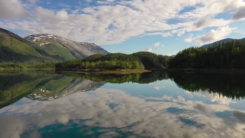 aerial footage beautiful nature norway