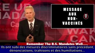 REMEMBER THE BS MANDATES - BE PROUD TO BE UNVAXXED - FRENCH SUBTITLED