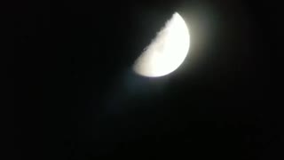View of the Moon from my telescope