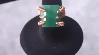 Emerald and Copper Ring