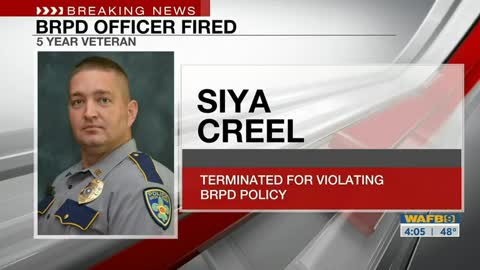 Baton Rouge Police Officer Siya Creel Fired After Interview with Investigative Journalist