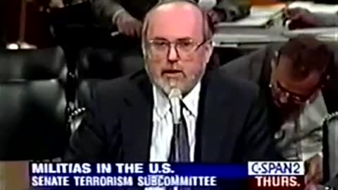 Senate Terrorism Subcommittee American Militia 1995 8/10