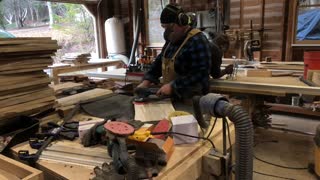 From Logs to Charcuterie Boards - Part 4 - Rough Sanding and Bark Removal