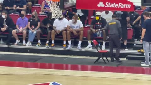 LeBron James & new Lakers teammate Russell Westbrook pull up to Las Vegas Summer League
