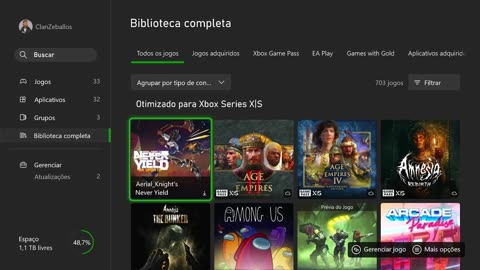 Biblioteca de Jogos XBOX