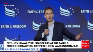 240623 Josh Hawley Mocks Witness Who Did Not Use the Word Woman.mp4