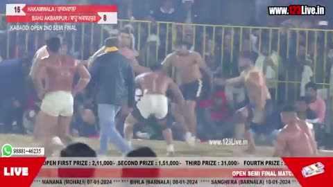 kabbadi match hakamwala vs bahu akbarpur