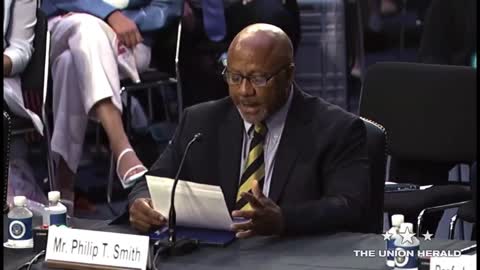 NAAGA President Philip T. Smith speaking before the Senate Judiciary Committee on July 20, 2022