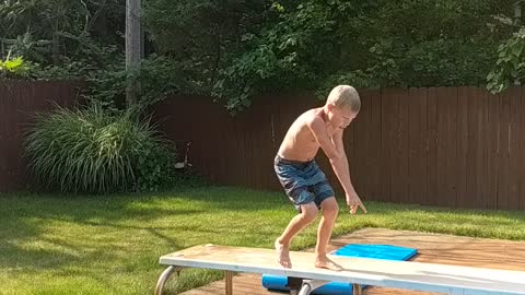 Goofing on a hot summer day