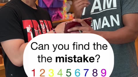 Can YOU find the mistake?