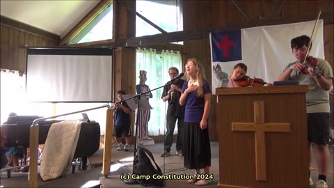 The Camp Constitution Band Plays The Star Spangled Banner, at Camp Constitution 2024