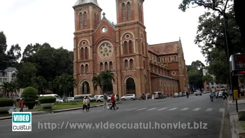 Notre Dame Cathedral in Saigon - South Vietnam