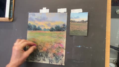 Pastel Painting Drawing Lesson for beginner