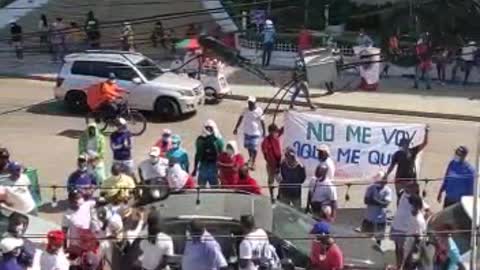 Polémico audio en manifestación