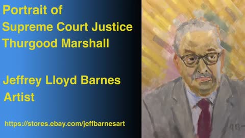 Portrait of Thurgood Marshall | Jeff Barnes Art