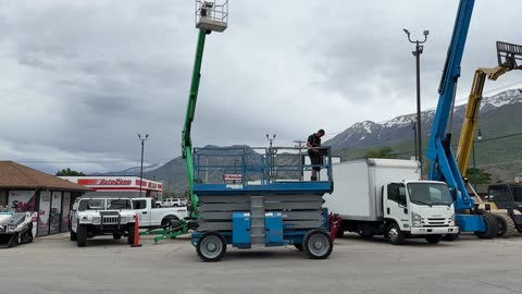 Scissor Lift Rough Terrain 4x4 2007 Genie GS-4390RT Dual Fuel 43' Platform Extendable