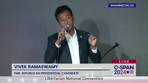 Vivek Booed For Bringing Up Trump at Libertarian Convention: You All Speak Your Mind, I Respect That