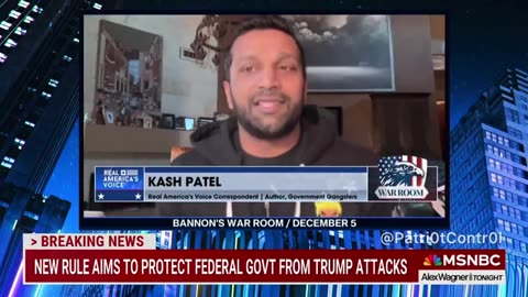 MSNBC is terrified of Kash Patel becoming Attorney General, saying this is the “MOST ALARMING"