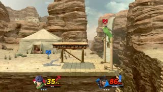 Ike vs Snake on Gerudo Valley (Super Smash Bros Ultimate)