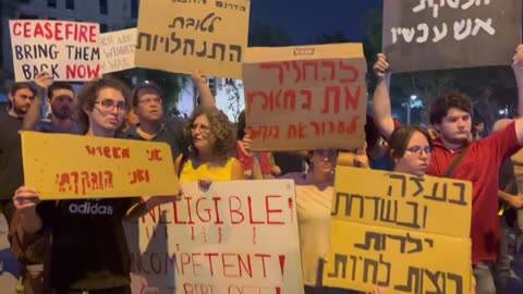 The first protest against Israeli aggression takes place in Tel Aviv.