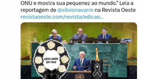 ONU CHAMA LULA DE ANALFABETO POLÍTICO, E QUEBRA VOTO 🗳️. É UM TERRORISTA !