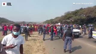 EFF makes their way to Phoenix police station