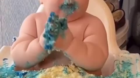 Cute baby celebrating 1st Birthday