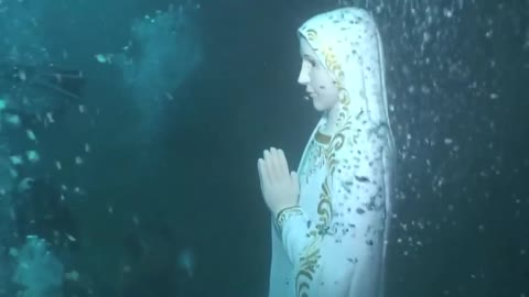 It's a Miracle Virgin Mary Statue Comes Alive Mother Mary Under Water