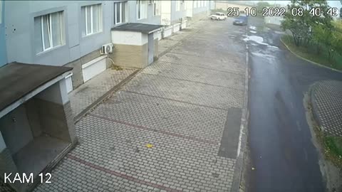 Footage of today's explosion near the TV center in Melitopol.
