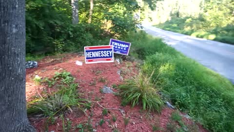 Trump signs installed!
