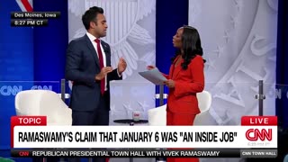 CNN Town Hall Host Tries To Disrupt Vivek Ramaswamy As He Reveals Truth Behind J6