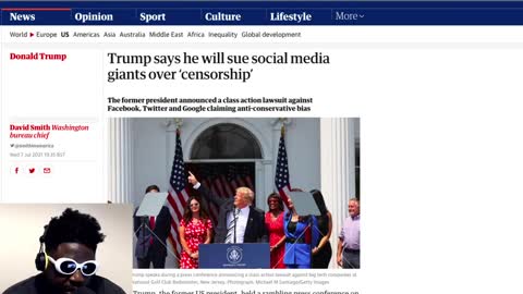 Donald Trump has stated that he will sue ALL social media platforms for censorship