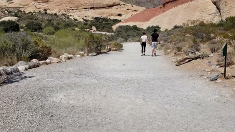 Young couple and Mountain walk