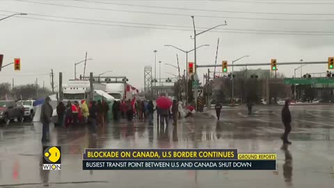 Truckers' Protest: Demonstrators continue to occupy key US-Canada bridge| Latest English News |