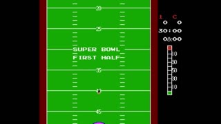 10-Yard Fight (NES) 3 Super Bowl Team Wins - No points conceded