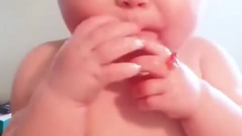 Babies eating fruits funny video