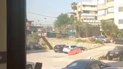 Footage shows a gunman firing shots near the US Embassy in Lebanon’s Beirut