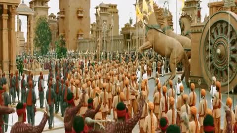 Bahubali mass scene in Indian Star Prabhas..